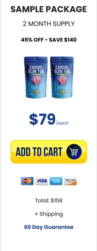 Cardio Slim Tea 1 pack price